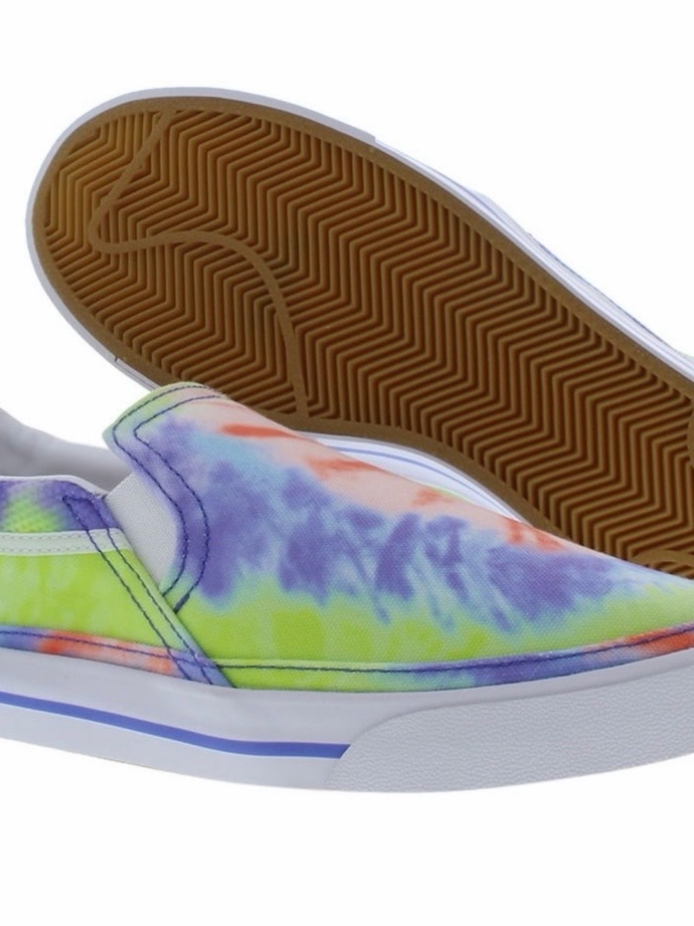 Nike Women's Slip-On Tie-Dye Sneakers - Purple, Green, Orange